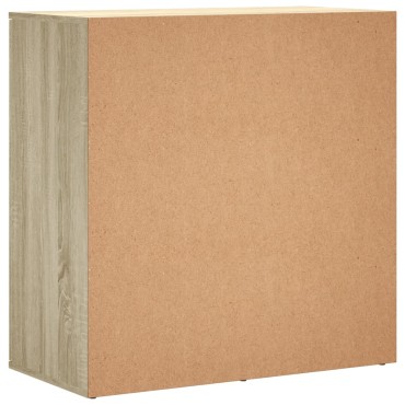 vidaXL Βοηθητικά Ντουλάπια 2 τεμ. Sonoma Δρυς 79x38x80cm Επεξ. Ξύλο