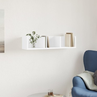 vidaXL Ντουλάπι Τοίχου Λευκό 75x18x16,5cm από Επεξεργασμένο Ξύλο 1 τεμ.