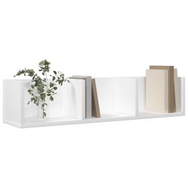 vidaXL Ντουλάπι Τοίχου Λευκό 75x18x16,5cm από Επεξεργασμένο Ξύλο 1 τεμ.