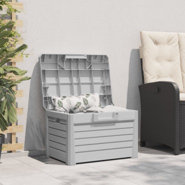 vidaXL Κουτί Μαξιλαριών Εξ Χώρου Γκρι 73x50,5x46,5cm Πολυπροπυλένιο