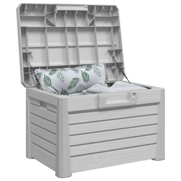 vidaXL Κουτί Μαξιλαριών Εξ Χώρου Γκρι 73x50,5x46,5cm Πολυπροπυλένιο