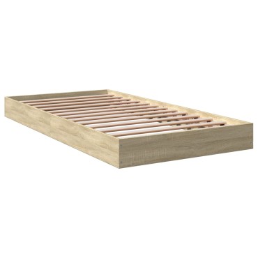 vidaXL Πλαίσιο Κρεβατιού Χωρ. Στρώμα Sonoma Δρυς 100x200εκ Επ. Ξύλο