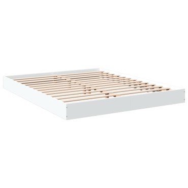 vidaXL Πλαίσιο κρεβατιού χωρίς στρώμα 160x200 εκ. Επεξεργασμένο Ξύλο