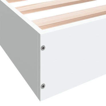 vidaXL Πλαίσιο κρεβατιού χωρίς στρώμα 160x200 εκ. Επεξεργασμένο Ξύλο
