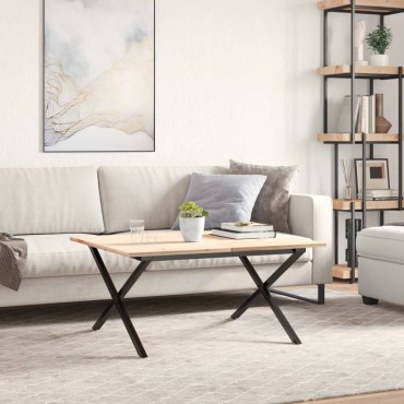 vidaXL Πόδια Τραπεζιού Σαλονιού σε Σχήμα «Χ» 70x60x43cm Ατσάλι 1 τεμ.