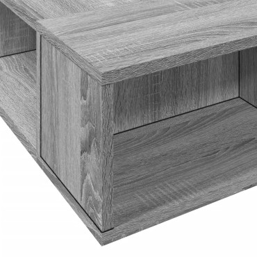 vidaXL Πλαίσιο Κρεβατιού Γκρι Sonoma 75x190 εκ. Επεξεργασμένο Ξύλο