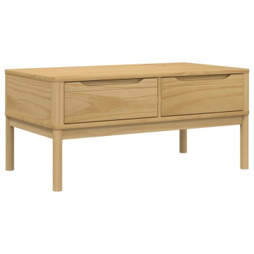 vidaXL Τραπεζάκι Σαλονιού FLORO Καφέ Κεριού 99x55,5x45cm Μασίφ Πεύκο 1 τεμ.
