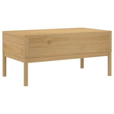 vidaXL Τραπεζάκι Σαλονιού FLORO Καφέ Κεριού 99x55,5x45cm Μασίφ Πεύκο 1 τεμ.