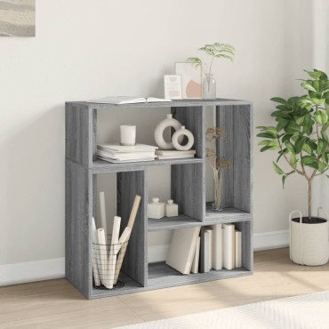vidaXL Έπιπλα Τηλεόρασης 2 τεμ. Γκρι Sonoma 75x30x50cm Επεξ. Ξύλο