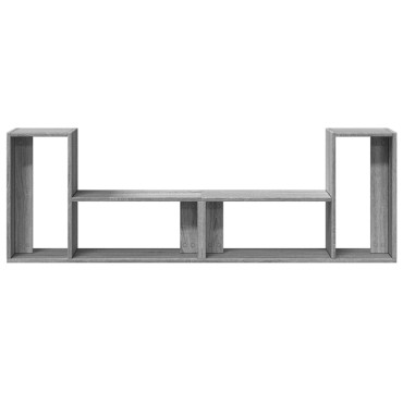 vidaXL Έπιπλα Τηλεόρασης 2 τεμ. Γκρι Sonoma 75x30x50cm Επεξ. Ξύλο