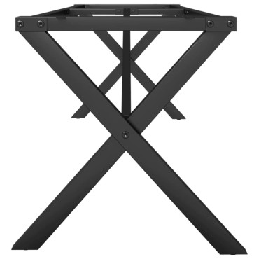 vidaXL Πόδια Τραπεζιού Σαλονιού σε Σχήμα «Χ» 140x30x43cm Ατσάλι 1 τεμ.