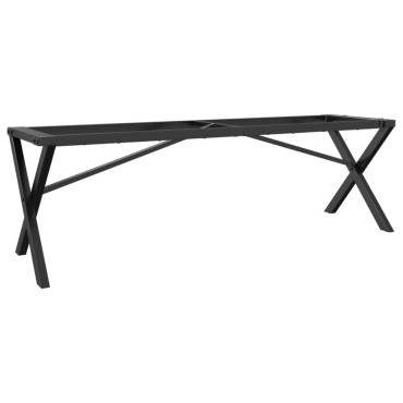 vidaXL Πόδια Τραπεζιού Σαλονιού σε Σχήμα «Χ» 140x30x43cm Ατσάλι 1 τεμ.