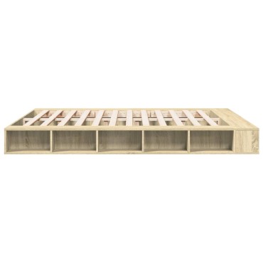 vidaXL Πλαίσιο Κρεβατιού Sonoma Δρυς 180x200 εκ. Επεξεργασμένο Ξύλο