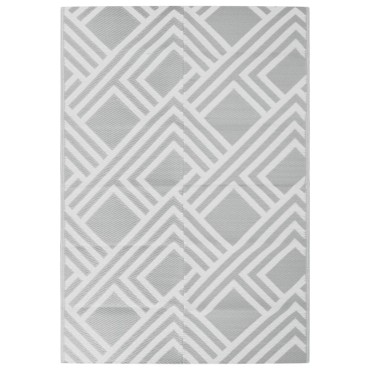 vidaXL Χαλί εξωτερικού χώρου ARAKIL Γκρι 160x230 cm PP