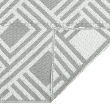 vidaXL Χαλί εξωτερικού χώρου ARAKIL Γκρι 160x230 cm PP
