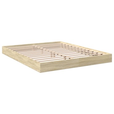 vidaXL Πλαίσιο Κρεβατιού Χωρ. Στρώμα Sonoma Δρυς 160x200 εκ. Επ. Ξύλο