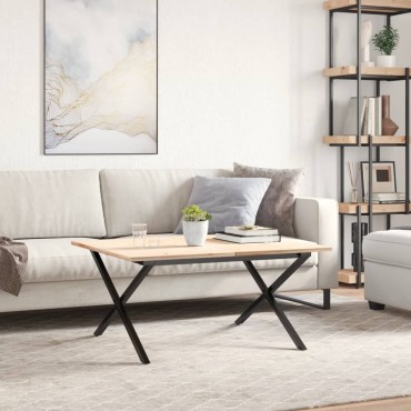 vidaXL Πόδια Τραπεζιού Σαλονιού σε Σχήμα «Χ» 80x70x43cm Ατσάλι 1 τεμ.