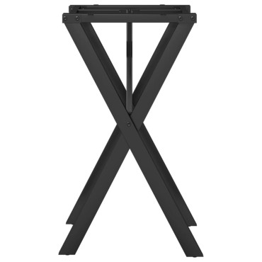 vidaXL Πόδια Τραπεζαρίας σε Σχήμα «Χ» 40x40x73cm Ατσάλι 1 τεμ.