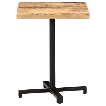 vidaXL Τραπέζι Bistro Τετράγωνο 60x60x75cm Ακατέργαστο Ξύλο Μάνγκο 1 τεμ.