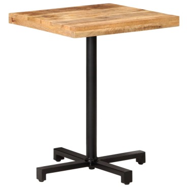 vidaXL Τραπέζι Bistro Τετράγωνο 60x60x75cm Ακατέργαστο Ξύλο Μάνγκο 1 τεμ.