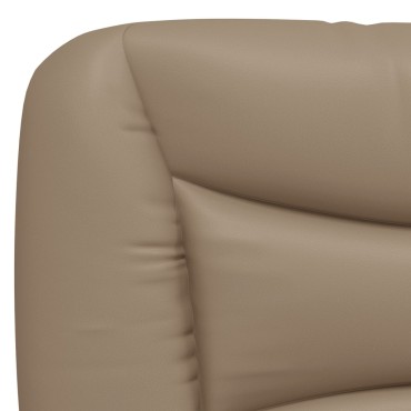 vidaXL Κρεβάτι με Στρώμα Καπουτσίνο 160x200εκ.από Συνθ.Δέρμα