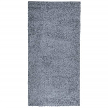 vidaXL Χαλί Shaggy PAMPLONA με Ψηλό Πέλος Μοντέρνο Μπλε 100x200cm