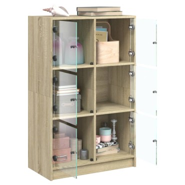 vidaXL Ντουλάπι με Πόρτες 68x37x109cm από Επεξεργασμένο Ξύλο 1 τεμ.