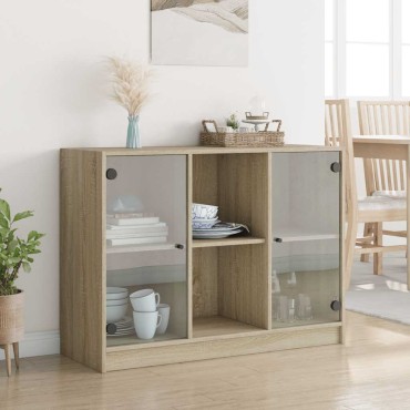 vidaXL Μπουφές Sonoma Δρυς 102x37x75,5cm Επεξεργασμένο Ξύλο 1 τεμ.