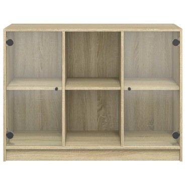 vidaXL Μπουφές Sonoma Δρυς 102x37x75,5cm Επεξεργασμένο Ξύλο 1 τεμ.