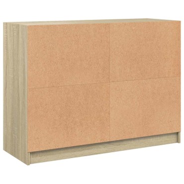 vidaXL Μπουφές Sonoma Δρυς 102x37x75,5cm Επεξεργασμένο Ξύλο 1 τεμ.