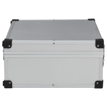 vidaXL Βαλίτσα Εργαλείων Ασημί 46 x 33 x 16 εκ. Αλουμινίου