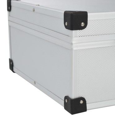 vidaXL Βαλίτσα Εργαλείων Ασημί 46 x 33 x 16 εκ. Αλουμινίου