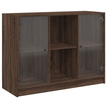 vidaXL Μπουφές Καφέ Δρυς 102x37x75,5cm Επεξεργασμένο Ξύλο 1 τεμ.