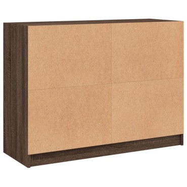 vidaXL Μπουφές Καφέ Δρυς 102x37x75,5cm Επεξεργασμένο Ξύλο 1 τεμ.
