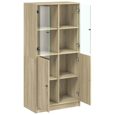 vidaXL Ντουλάπα με Πόρτες 68x37x142cm Επεξεργασμένο Ξύλο 1 τεμ.