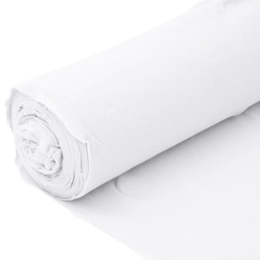 vidaXL Μεμβράνη με Γεωύφασμα Λευκή 1 x 150 μ. Πολυεστερικές Ίνες
