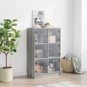 vidaXL Ντουλάπι με Πόρτες 68x37x109cm από Επεξεργασμένο Ξύλο 1 τεμ.