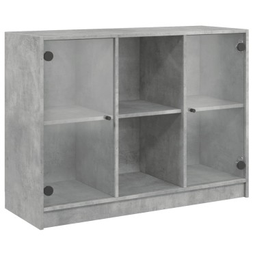 vidaXL Συρταριέρα Γκρι Σκυροδ. 102x37x75,5cm από Επεξεργασμένο Ξύλο 1 τεμ.
