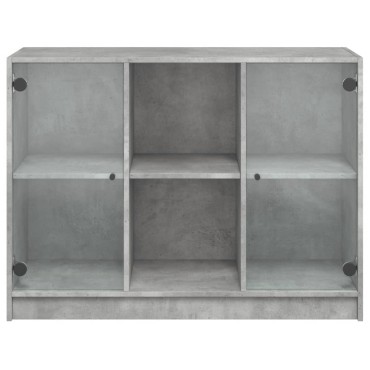 vidaXL Συρταριέρα Γκρι Σκυροδ. 102x37x75,5cm από Επεξεργασμένο Ξύλο 1 τεμ.