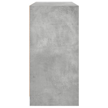 vidaXL Συρταριέρα Γκρι Σκυροδ. 102x37x75,5cm από Επεξεργασμένο Ξύλο 1 τεμ.