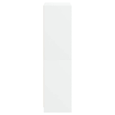 vidaXL Ντουλάπι με Πόρτες Λευκό 68x37x142cm από Επεξεργασμένο Ξύλο 1 τεμ.