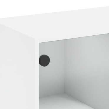 vidaXL Ντουλάπι με Πόρτες Λευκό 68x37x142cm από Επεξεργασμένο Ξύλο 1 τεμ.