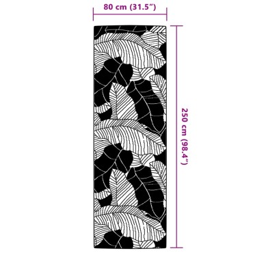 vidaXL Χαλί εξωτερικού χώρου ARAKIL Πράσινο 80x250 cm PP