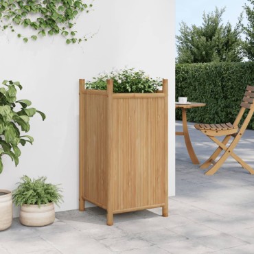 vidaXL Ζαρντινιέρα 40x40x80 εκ. από Μπαμπού