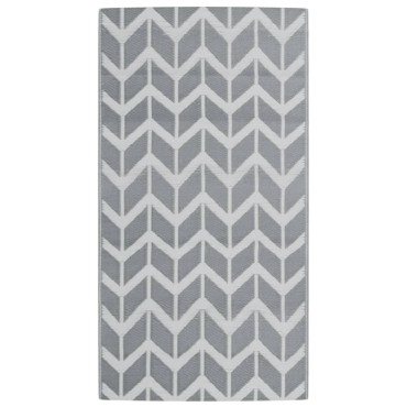 vidaXL Χαλί εξωτερικού χώρου ARAKIL γκρι 80x150 cm PP