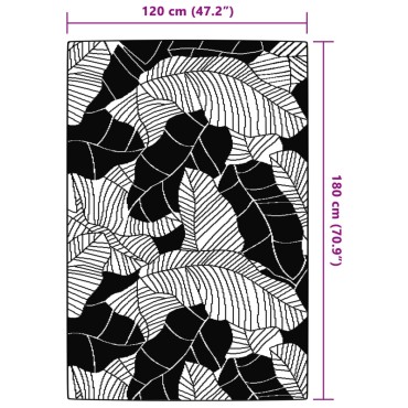 vidaXL Χαλί εξωτερικού χώρου ARAKIL Πράσινο 120x180 cm PP