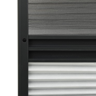 vidaXL Σήτα Παραθύρου Πλισέ με Σκίαστρο 60 x 80 εκ. Αλουμινίου