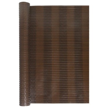 vidaXL Διαχωριστικό Βεράντας Καφέ & Μαύρο 400x80cm Συνθετικό Ρατάν