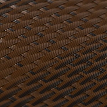 vidaXL Διαχωριστικό Βεράντας Καφέ & Μαύρο 400x80cm Συνθετικό Ρατάν