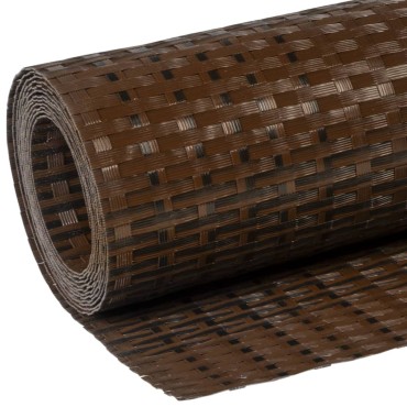 vidaXL Διαχωριστικό Βεράντας Καφέ & Μαύρο 400x80cm Συνθετικό Ρατάν